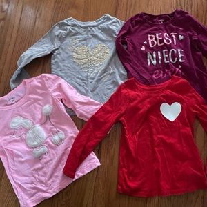 Bundle of thin long sleeved tee shirts 3T Cat and Jack